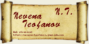 Nevena Teofanov vizit kartica